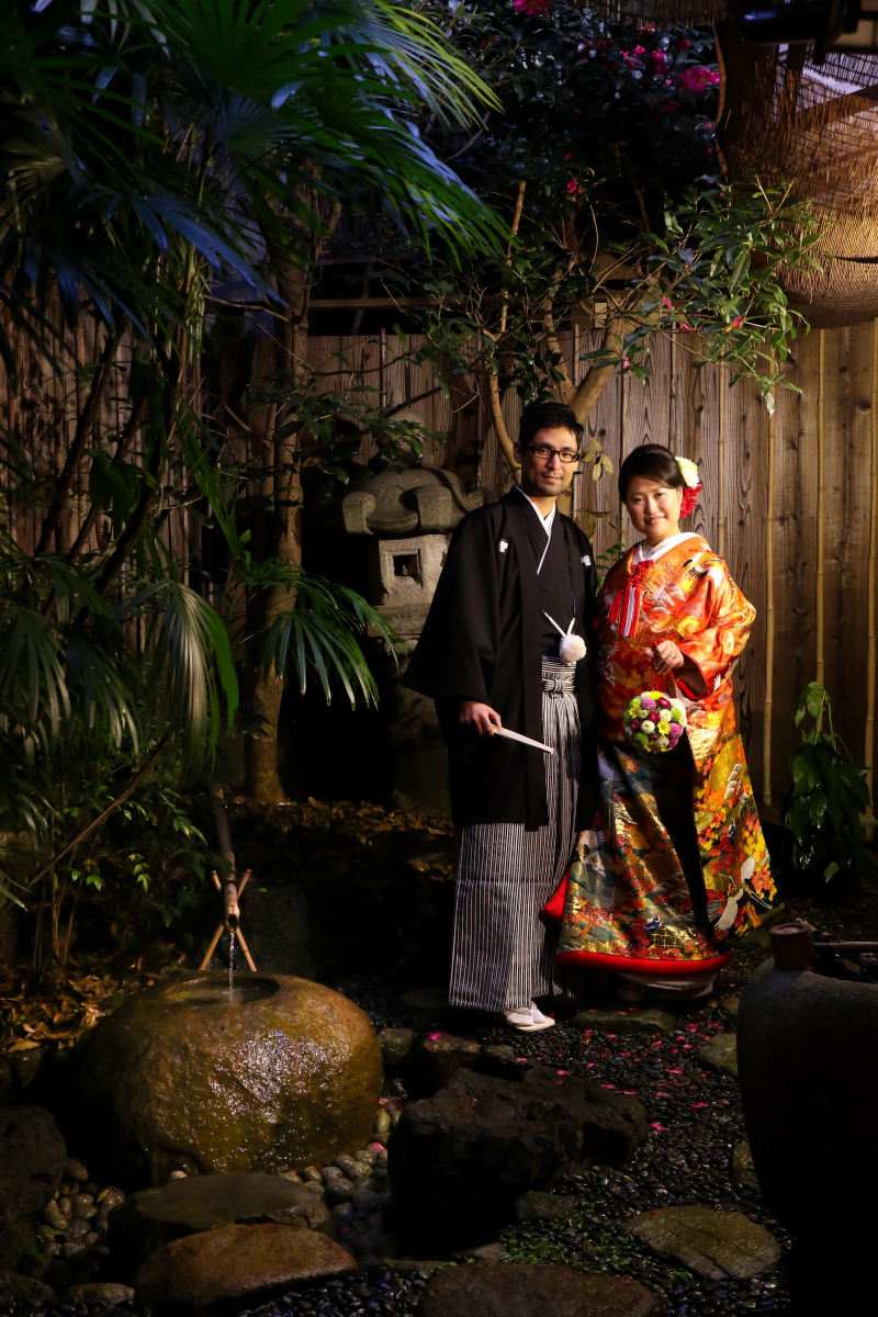 素敵な坪庭での撮影