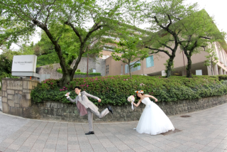 ウェスティン都ホテルの結婚式後に