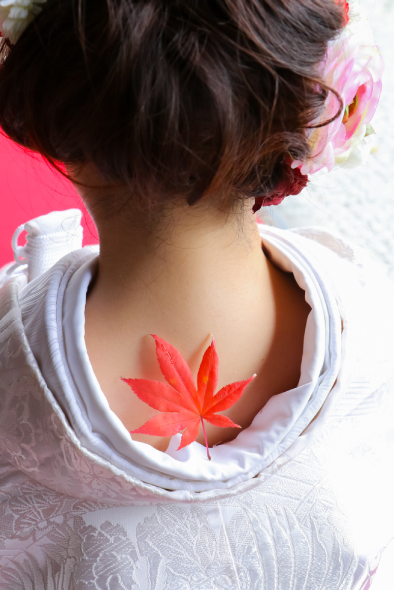 紅葉を使ったアレンジ③