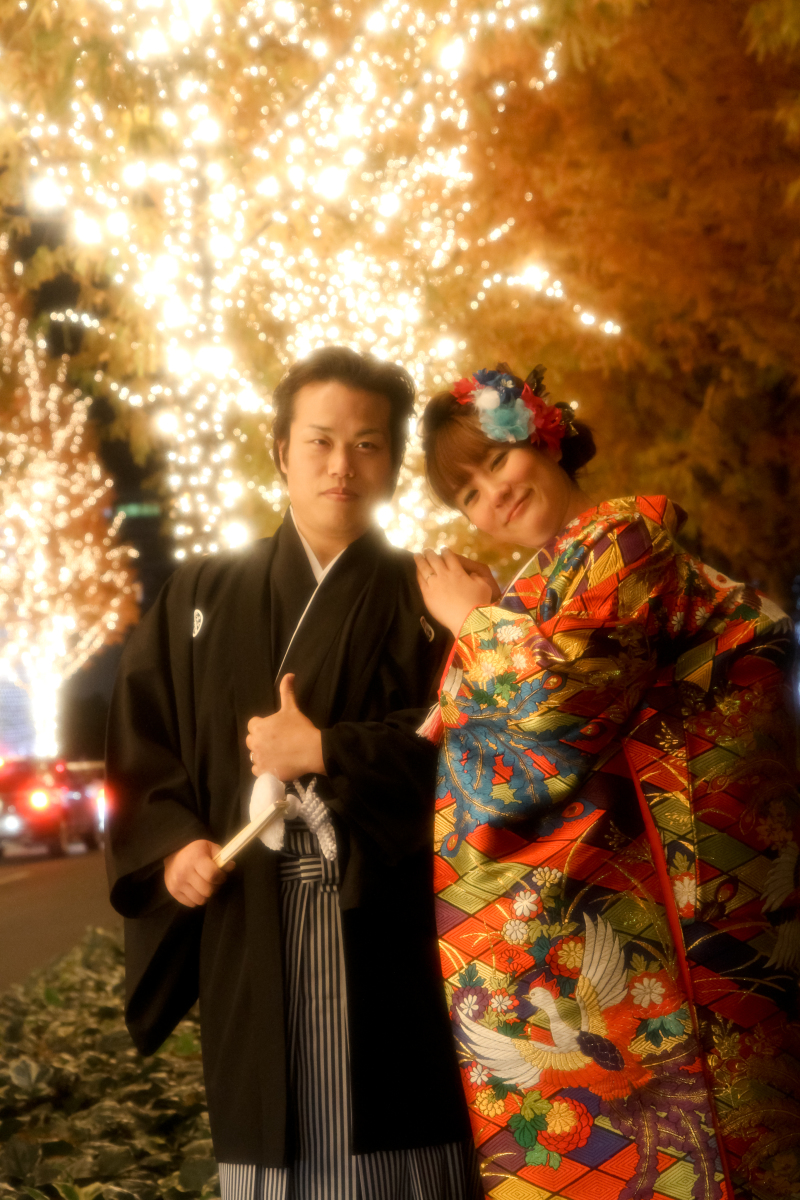 紅葉ライトアップでロマンティックに