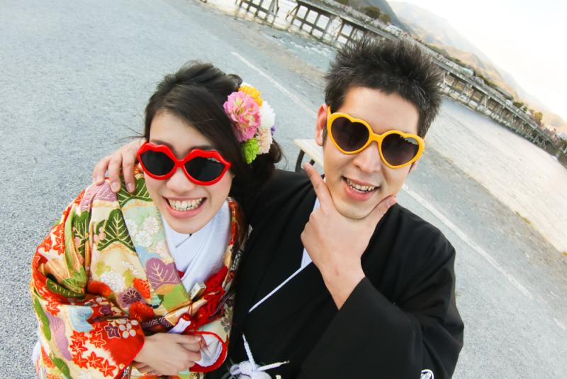 最後はサングラスで