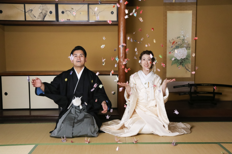 撮影のしめは洛笑庵で!