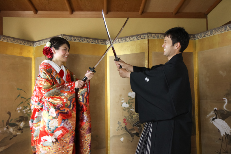 新郎新婦の戦い（笑）