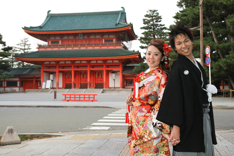 平安神宮 応天門をバックに!