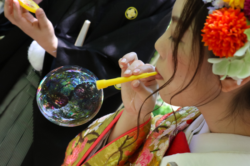 大きなシャボン玉