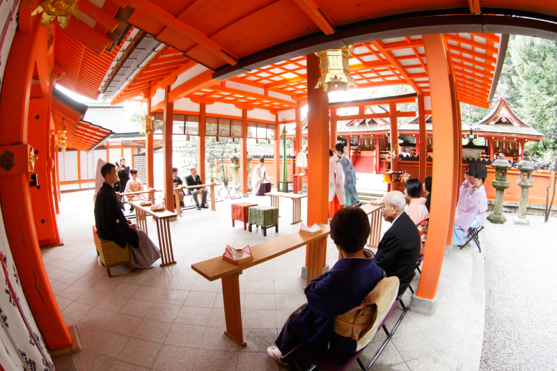 吉田神社ご本殿で
