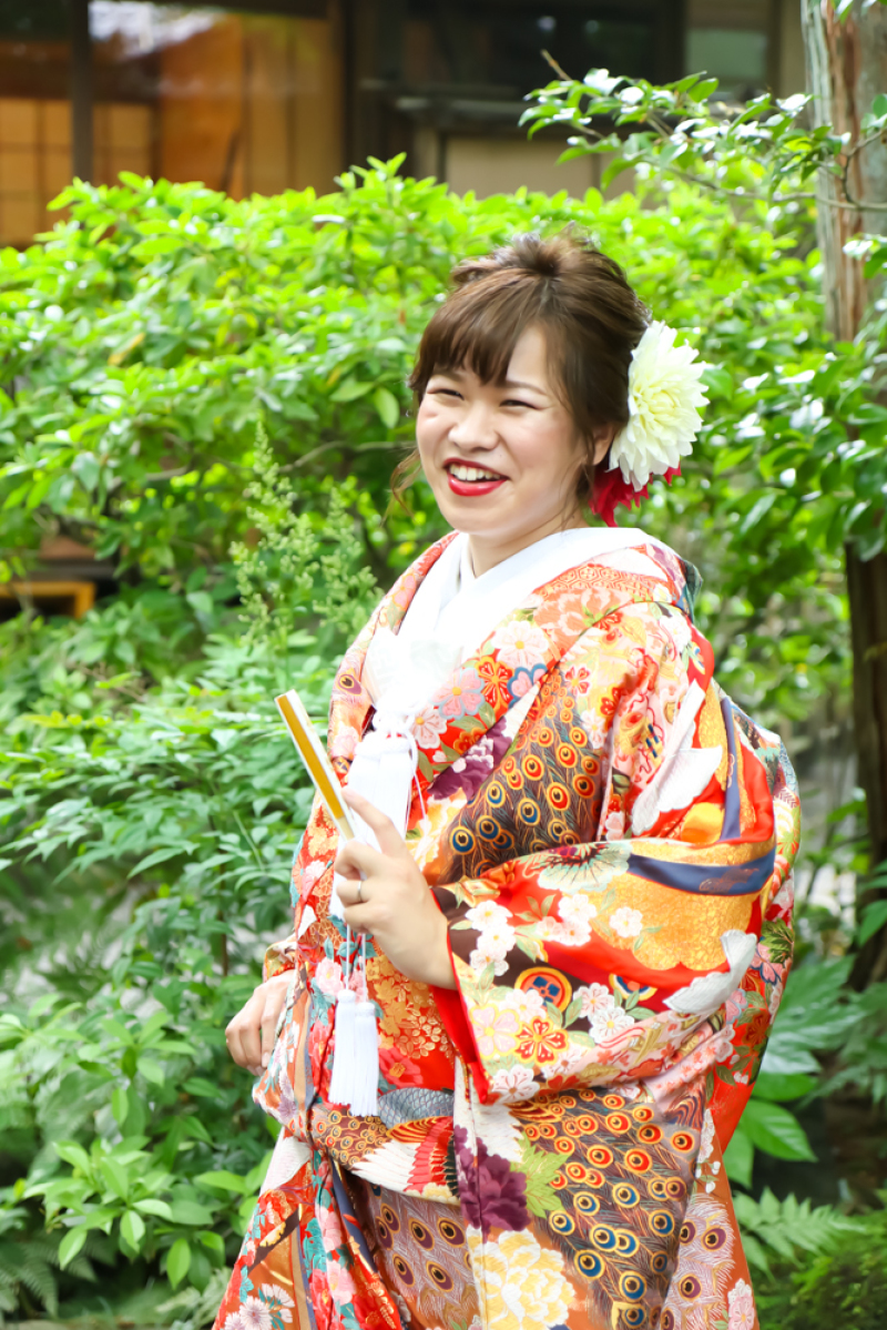 素敵な笑顔の新婦さん