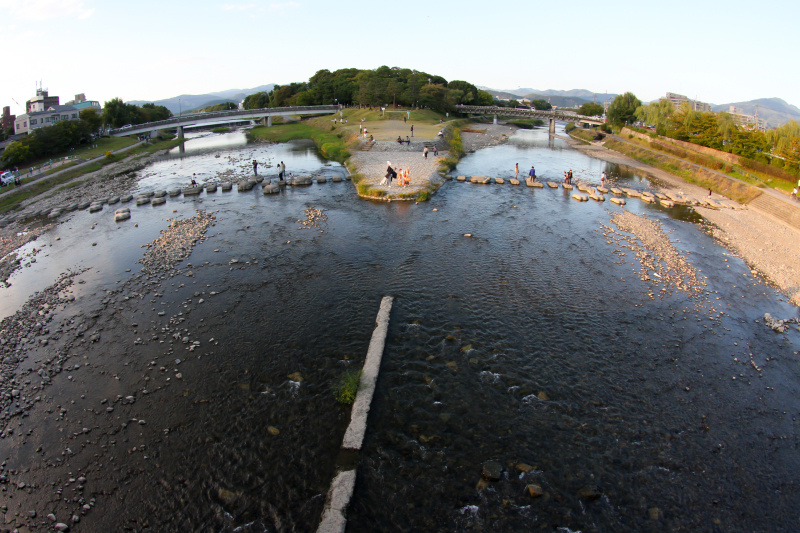 川の合流点は素敵！