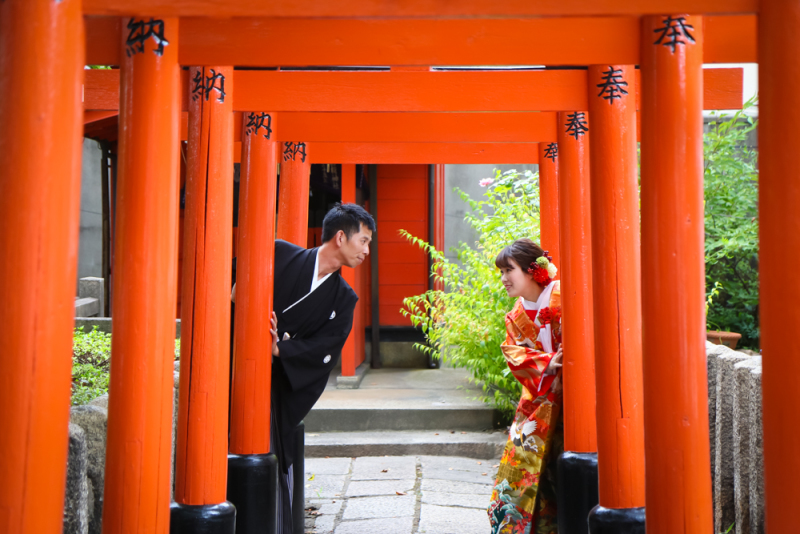 鳥居でかくれんぼ