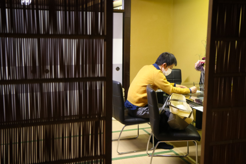 新郎さんの待ち時間