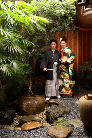 素敵な坪庭や縁側