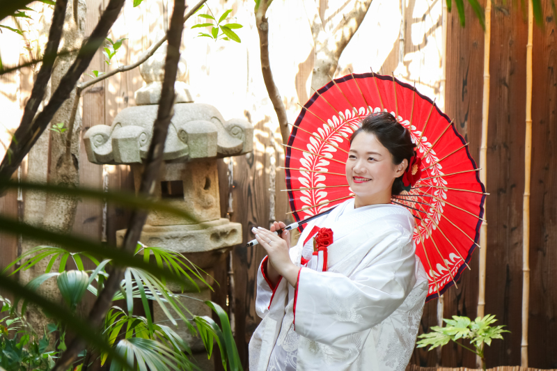 和傘のショット