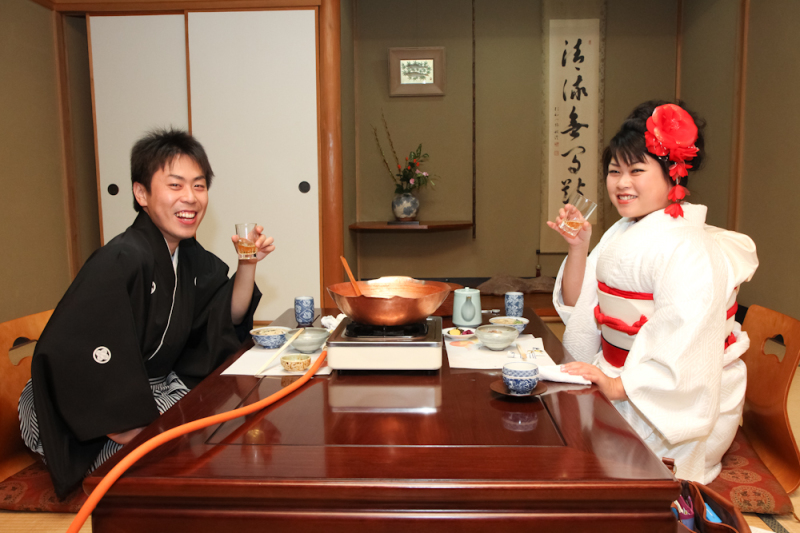 前撮り途中の食事会（笑）