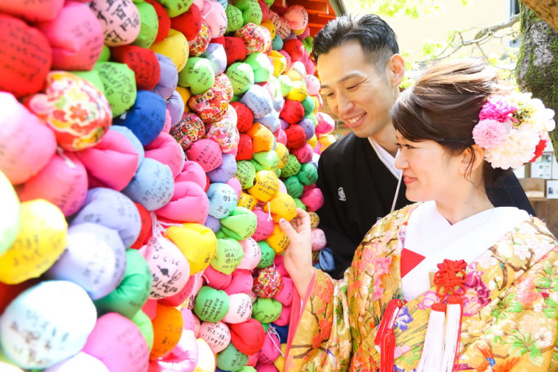 二人の願いをこめて