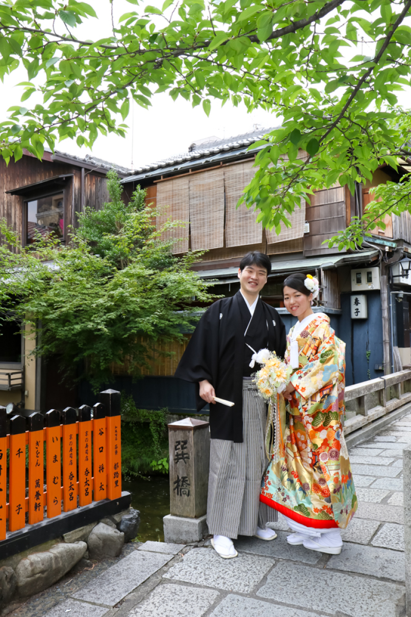 京の風情と緑のマッチング