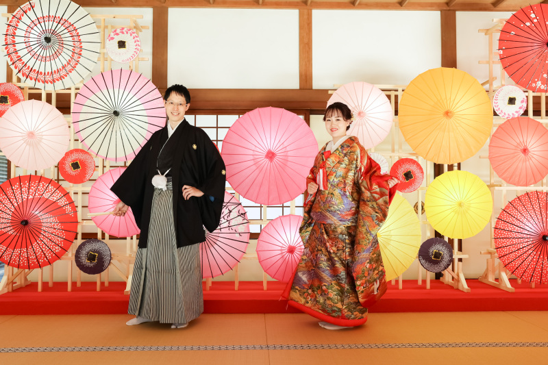 和傘の演出も！