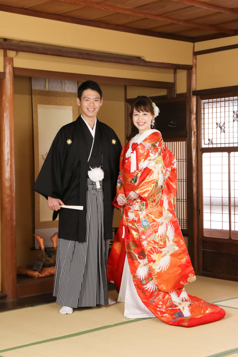 まずは伝統的なポーズ