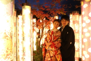 日中とは異なる風情ある夜の京都で幻想的な撮影を！