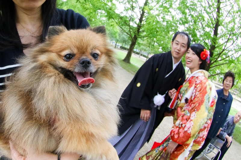 スマイルハンター 京都店_ペットと一緒に撮影できる