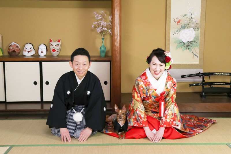 スマイルハンター 京都店_ペットと一緒に撮影できる