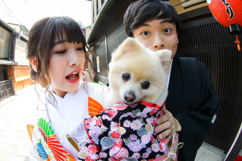 スマイルハンター 京都店_ペットと一緒に撮影できる