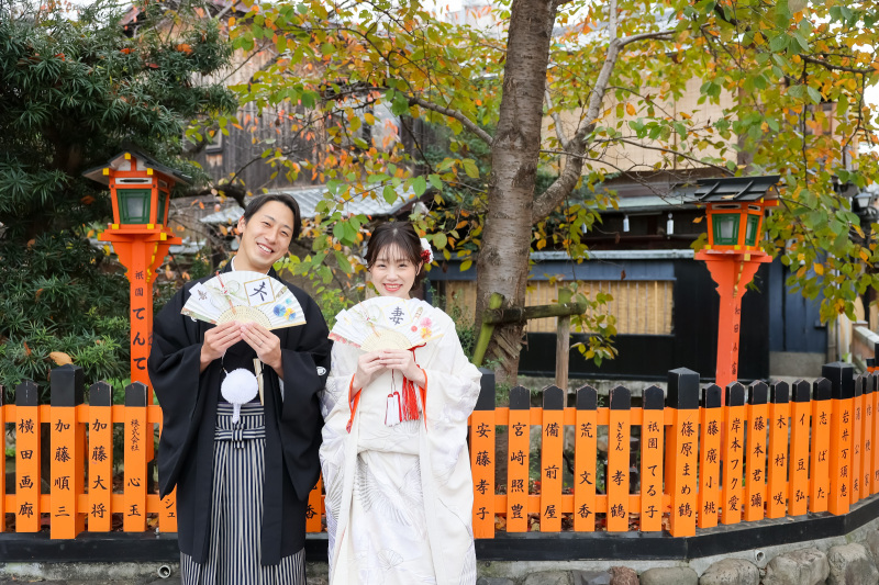 【午前中に撮影！＆ 衣裳アップ料金なし！】祇園巽橋の半日プラン！！納品データ300枚以上！写真・体験重視派は必見！