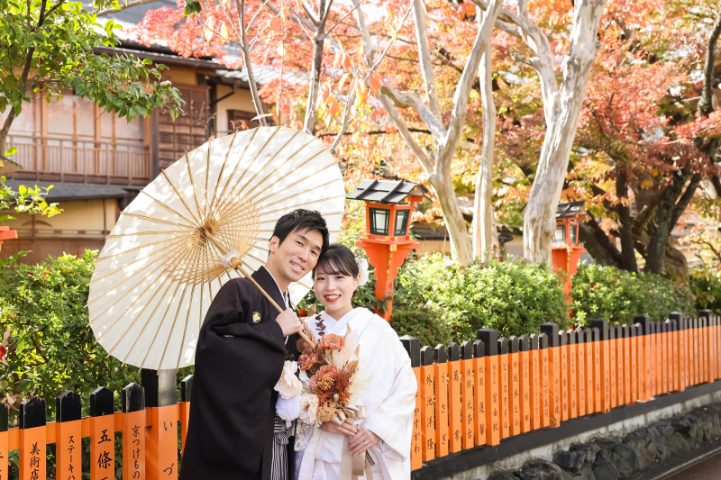 【午前中に撮影！＆ 衣裳アップ料金なし！】祇園巽橋の半日プラン！！納品データ300枚以上！写真・体験重視派は必見！