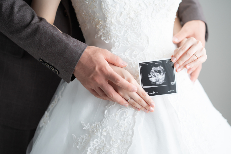 エコー写真と一緒に