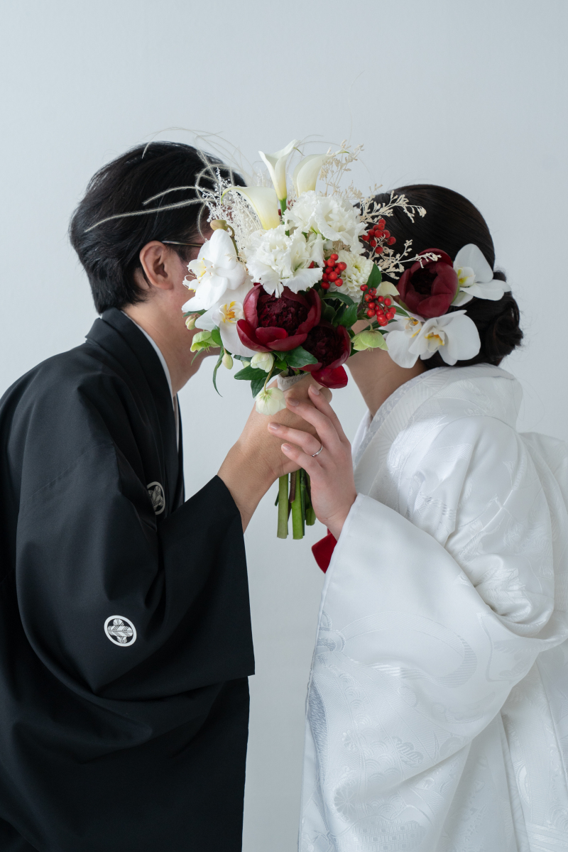 ブーケのその向こうに&hellip;♡