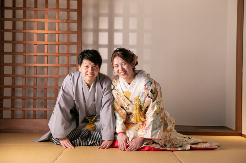 和室でご挨拶