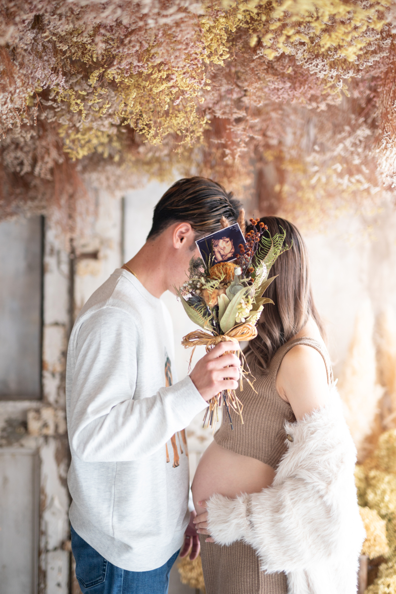 お持ち込みのドライフラワーブーケ