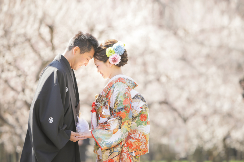 まずは、春の偕楽園の一番の見所である梅林での撮影