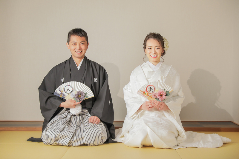 スタジオでは、白無垢にチェンジ