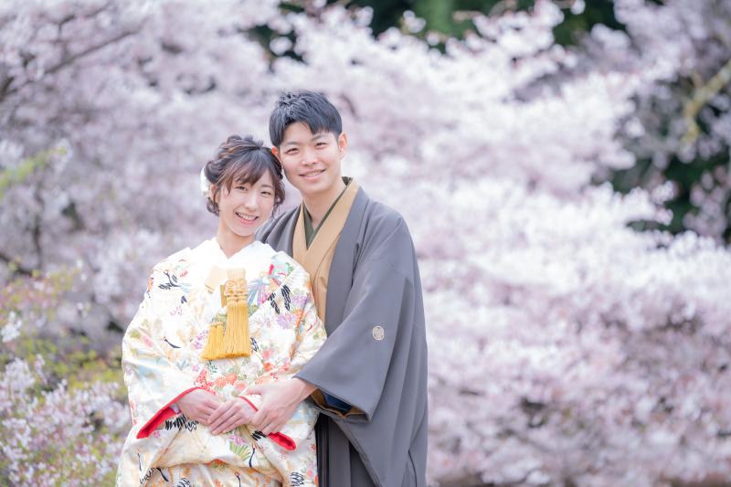 カメラ目線でにっこりと