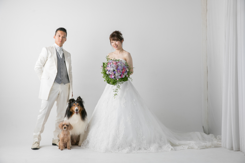 かわいいわんちゃんも一緒に！