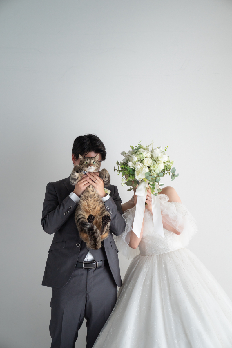 ブーケと猫ちゃん
