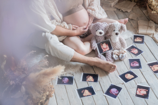 アンティークスタジオでマタニティフォト