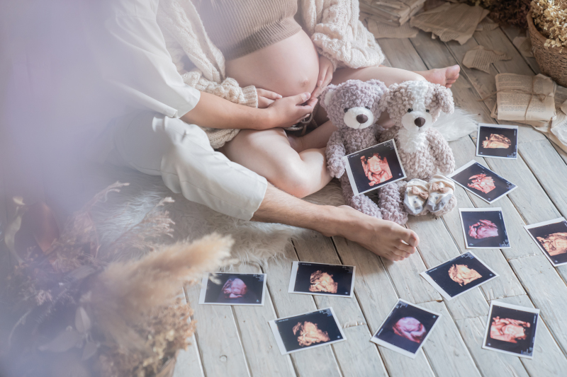 アンティークスタジオでマタニティフォト