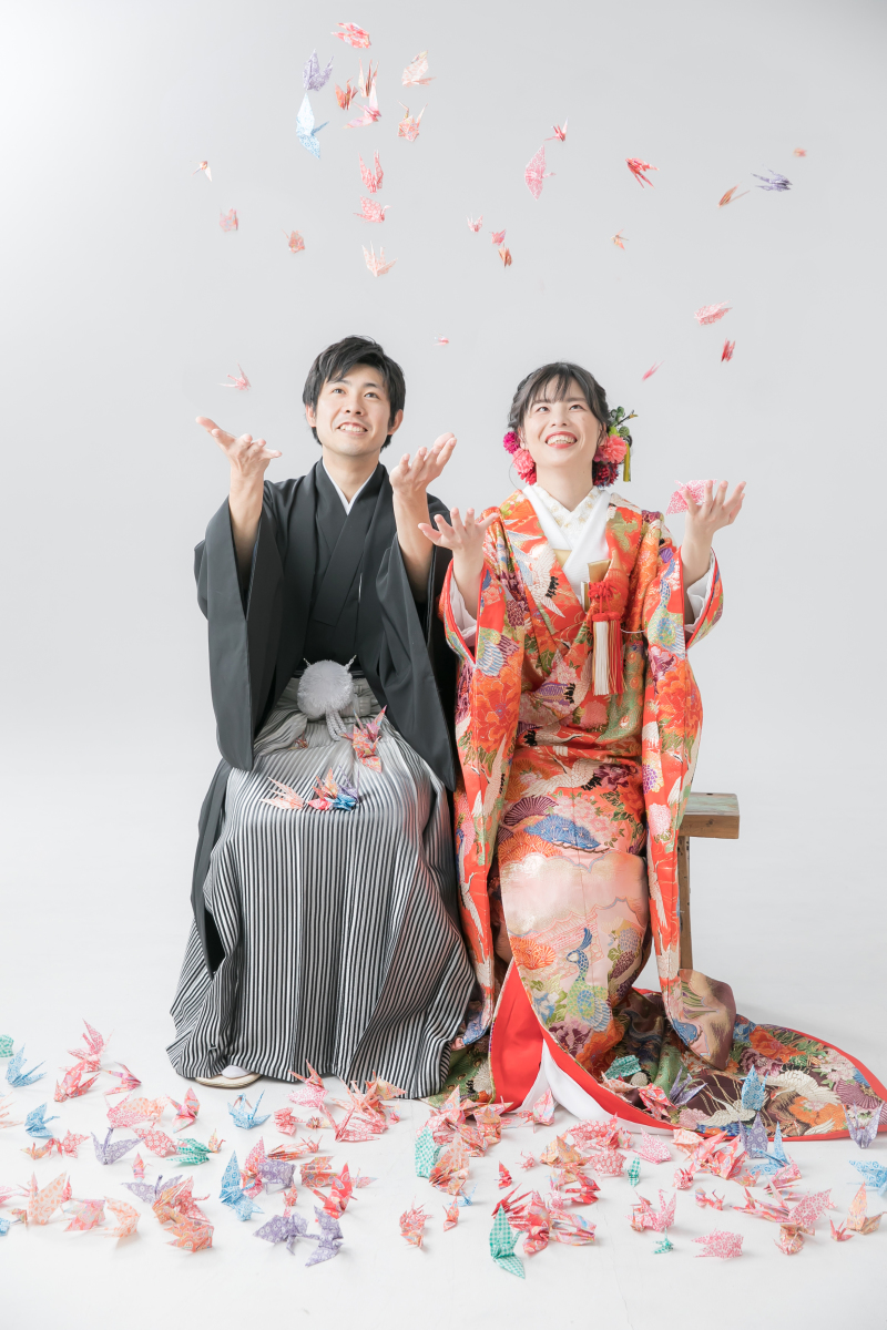 千羽鶴シャワー！