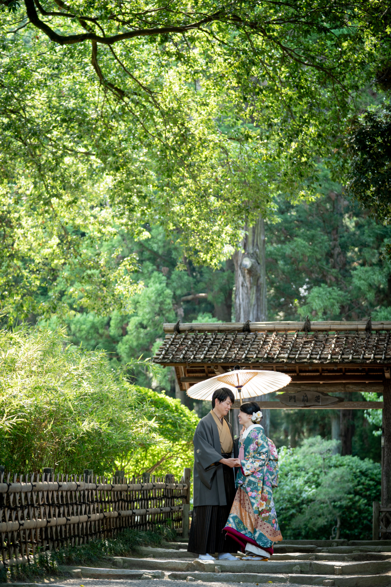 相合傘と深緑達