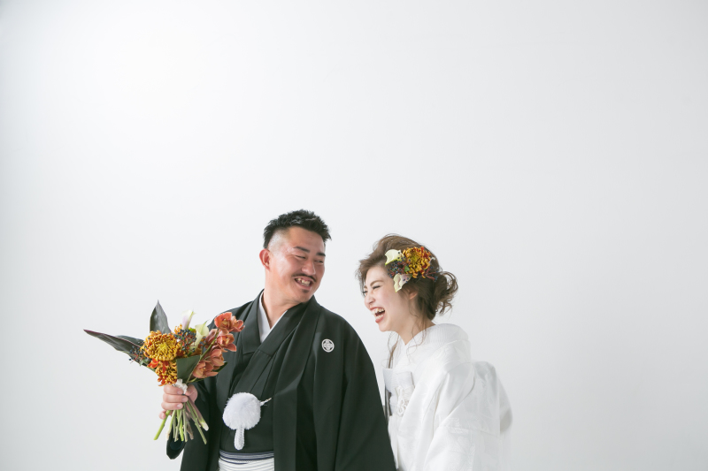 和装と洋装スタジオ撮影