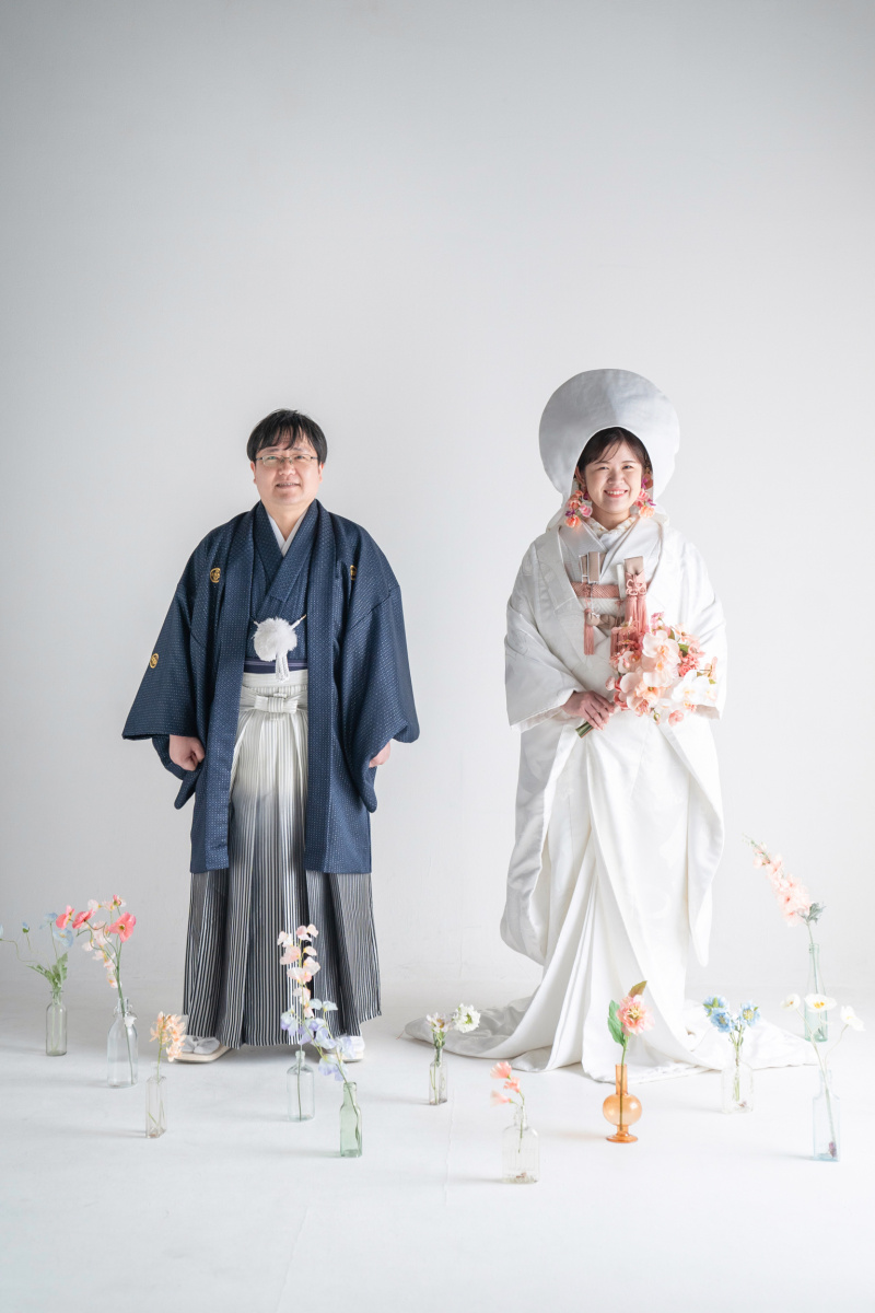 白無垢とお花