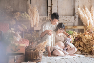 好きなスタイルが選べるこだわりのマタニティフォト！