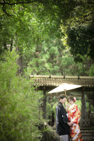 小貫写真館 Paseo nuevo水戸_新緑ロケーション和装