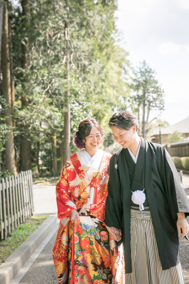 なかよく歩く姿