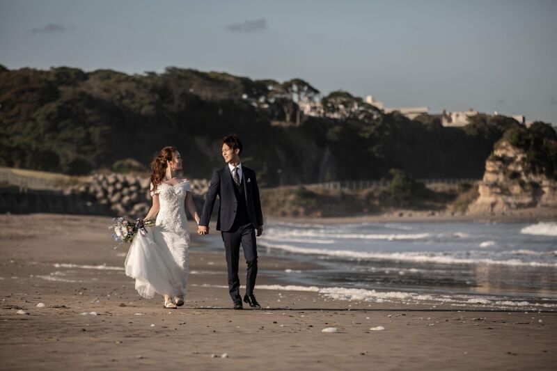 クール系大人海ロケ撮影