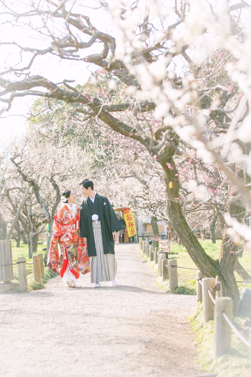 『偕楽園』で梅の時期にローションフォト！