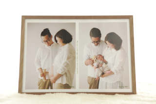 マタニティのビフォーアフター写真が一枚に！