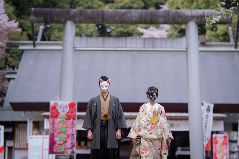 【春の偕楽園フォトウエディング】和装1着ロケベーシックプラン121,000円！全データ80カット付！