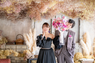 1,2月撮影限定！費用を抑えたいカップル様向けスタジオ洋装プラン